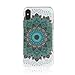 Price comparison product image Carols iPhone X Case, TPU Soft Silicone Back Colorful Printed Flower Pattern Silicone Case iPhone X - Symmetrical flower