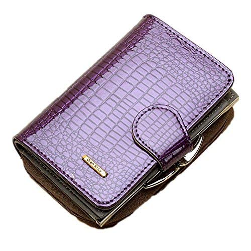 Preisvergleich Produktbild Cieovo RFID echtes Leder Damen Soft Wallet Luxus Geldbörse Womens