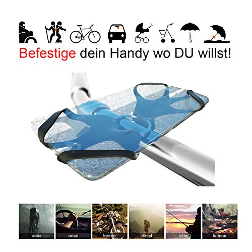 REALflex-STRAP â€“ Diesen Halter braucht Jeder! Genial einfaches Multitool und ProblemlÃ¶ser fÃ¼r Alltag, Job und Hobby. Clevere Universalhalterung fÃ¼r alle Smartphone-User dieser Welt. One4all - Made in Germany