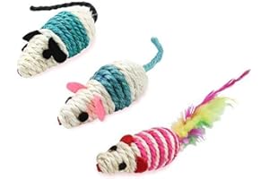 PINICECORE Zonster 3 Teile/Satz Mäuse Katze Spielzeug Interaktive Katze Quietschende Spielzeug Kätzchen Maus Spielzeug Für Katzen Pet Supplies Zufällige Farbe