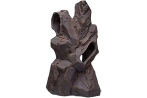 Plecoceramics Décoration en forme de roche en céramique pour aquarium - Pour cichlidés Plecos Bettas