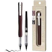 Kuretake Zig Letter Pen COCOIRO, Body color BORDEAUX RED and