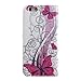iPhone 5S Case,iPhone 5 Cover,Flip Case for iPhone 5/5S ,Ukayfe iPhone 5/5S Elegant Red Butterfly Flower Pattern PU Leather Flip Wallet [Stand Feature] Flip Folio Protective Skin Case for iPhone 5/5S with 1 x Black Stylus (Today is Lovely Day)