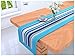 Clasiko Table Runner; 16x72 Inches; Blue Grey Stripes; 300 TC Cotton Fabric; Table Top Home Décor; Color Fastness Guarantee RS.595.00