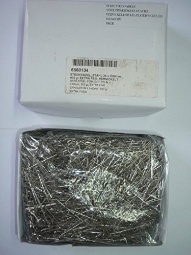 FIM Stecknadeln Länge 34mm, Dicke 0,6mm , 500gramm / Packung