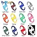 Produktbild CUSHY 100pcs / Pack Bunte Kunststoff-S-Biner Karabiner Clips für Paracord Überlebens-Armband/Schlüsselanhänger: Gelb
