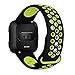 Produktbild Colorful Ersatz-Armband für Fitbit Versa Sport Silikon Ersatzarmband mit Lüftungsöffnungen Uhrenarmband Replacement Wechselarmband Watch Band für Fitbit Versa (Schwarz A)