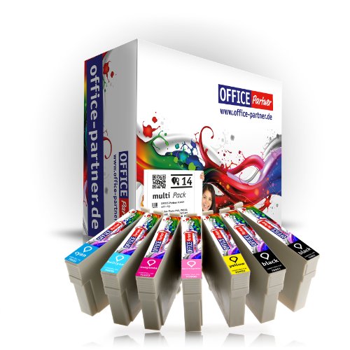 MultiPack 14 Cartucce Compatibili Epson T0807 per Epson Stylus PhotoP50 /PX650 / PX700W / PX710W / PX720WD / PX800FW / PX810FW / PX820FWD / PX830FWD / R265 / R285 / R360 / RX560 / RX585 / RX685