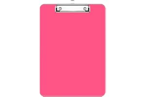 ‎HNOGRI Hnogri Kunststoff-Klemmbrett, Standard A4 Letter Size Klemmbretter für Studenten, Büro und Frauen, Zwischenablage mit Stifthalter und Low Profile Clip, Größe 12,5 x 9 Zoll, (Rote)