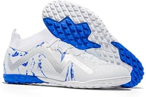 DASHANGYAN Unisex Fußballschuhe TF Indoor/Künstlicher Rasen - Mittlere Sohle mit Schnürung Fußballstiefel mit Leicht atmungsaktivem Mesh