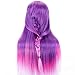 Neverland Training head Hairdressing Head Cosmetology Mannequin Head Synthetic Hair Rainbow Color 64cm