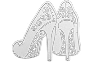 ZHONGLEFA High Heels Cutting Die Metal Shoes Die Cuts Stencil Arts Cutting Template Moulds for DIY Invitation Card Making Paper Crafting Envelope Emboosing Scrapbooking Supplies