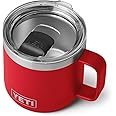YETI Rambler Mug, Vacuum Insulated Stainless Steel Stackable Mug with Magslider Lid, Rescue Red, 14 oz (414 ml)