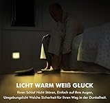 Emotionlite 2 Stück LED Nachtlicht mit Dämmerungssensor Kinder Nachtlicht Sehr gut für Kinderschlafzimmer Badezimmer Flur Treppenaufgang Korridor Schrank oder ein dunkles Zimmer Warmes weißes 2700 K Energiesparpaket - 5