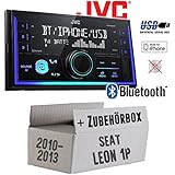 seat leon 5f radio ausbauen Seat Leon 1P Facelift Autoradio Radio JVC KW-X830BT - Bluetooth MP3 USB - Einbauzubehör - Einbauset für Seat Leon 1P FL 2DIN - JUST SOUND best choice for caraudio
