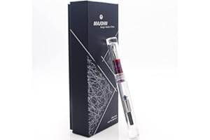 czxwyst Majohn C1 Penna stilografica con doppio sistema di ricarica inchiostro, trasparente, pennino: 0,6 mm