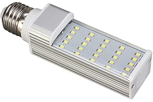 VILLCASE Lampe Écologique à Économie Dénergie LED 5W E27 Adaptée à Tous Les Aquariums de Nacelle Et de Boîte à Poisson (Blanc)
