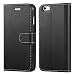Produktbild Mulbess Business Style Ledertasche im Ständer Book Case / Kartenfach für Apple iPhone 6 / 6s (4,7 Zoll) Tasche Hülle Leder Etui,Schwarz