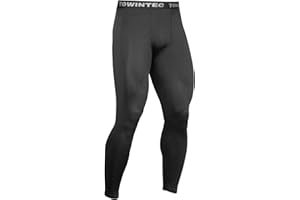 Towintec Męskie spodnie kompresyjne do ćwiczeń rajstopy oddychające szybkoschnące legginsy termiczne warstwa bazowa siłownia joga koszykówka elastyczne obcisłe spodnie