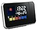 Produktbild Digital LCD-Bildschirm LED-Projektor Wecker Mini Desktop Multifunktions-Wetterstation Kalender Snooze. , black