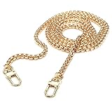 Länge: ca. 120cm/47,2 '' 120cm Kette Metallersatz Gurt für Damen Handtasche Tasche (Gold)