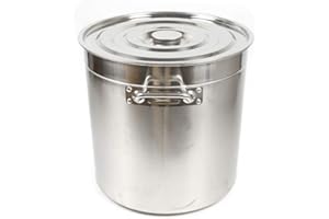 AOHUADA Marmite Pot de légumes Cuisine Grande capacité en Acier Inoxydable Facile à Nettoyer 35L