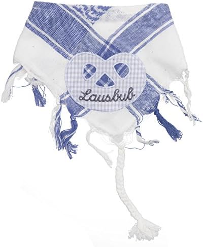 Eisenherz Baby burb Cloth with Terry Cloth and Velcro Fastener, 100% Cotton, for Boys, with “Breze” White