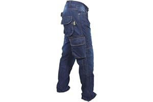 Rider Protec® Men's Motorcycle Jeans Aramid Protective Linning Motorbike Denim Jeans Riding Pants with Removable Armour Biker Trousers for Men