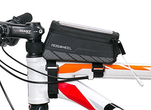 Fahrrad Rahmentaschen, Intsun® Radfahren Rahmentaschen, Wasserabweisende Fahrradtasche , Steuerrohr Taschen Packung, Handy Handyhalterung, Navigation Halterung ,Kopf Schlauchbeutel, Oberrohr Fahrrad Handytasche, Halter Steuerrohr Taschen Packung mit klaren PVC-Schirm und Ein Verlängerungskabel für iphone 6s plus / iphone 6 plus / iphone 6s / iphone 6, 5S / 5 / 5C / 4S / 4, Samsung Galaxy s6 edge/ s6 edge+/S4 / S3 - 2