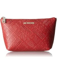 Love Moschino - Bustina Embossed Pu Rosso, Carteras de mano Mujer, Rot (Red), 14x24x7 cm (B x H T)