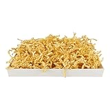 1 kg SizzlePak 014, French Vanilla, gelb-beiges Füll- und Polsterpapier zum Füllen, Polstern, Ausstopfen, Dekorieren
