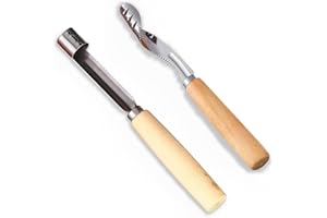 VPOUERY 2 Pièces Évideur de Pommes Dénoyateur à Pomme Vide Pommes Lame en Acier Inoxydable Poirgnée en Polypropylène Accessoires de Cuisine et Maison