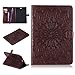 Produktbild Galaxy Tab A 9.7 Hülle,Careynoce PU Leder Abdeckung Stand Flip Schutzhülle Hülle - mit Automatischem Schlaf Funktion Und Wach Funktion für Samsung Galaxy Tab A SM-T550 (9.7 Zoll) -- Sonne Blume(Braun)