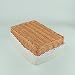 RURALITY Rectangular Wicker Woven Storage Basket with Liner,Medium