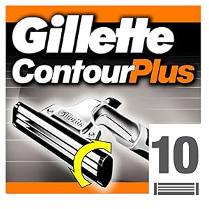 Gillette Contour Plus Razor Blades Men, Pack of 10 Razor Blade Refills with Lubrastrip and Comfort System, Packaging May… - Image 4