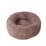 BVAGSS Panier Chat Lit pour Chaton Doux Coussin Moelleux Panier Lit pour Chat et Petit Chien XH029 (M, Coffee)