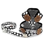 SMALLLEELUCKYSTORE-Regolabile-Maglia-Imbracature-Pettorina-con-Guinzaglio-per-Cani-Pois-Camouflage