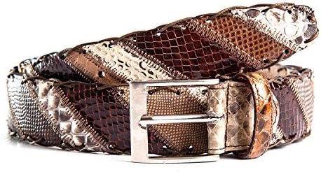 Passione Men's Striped Belt -  Multicoloured - One size