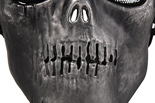 Coofit Ghost Skull Airsoft Paintball Maske militärische Vollschutz Halloween-Kostüm (Style 6) - 4