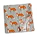 Produktbild Baby Decke Zwei Schichten Swaddle Wrap Babybadetuch Babytücher Beste Geschenke für Baby - Orange Fox