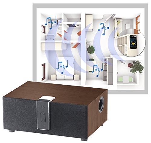 auvisio Aktiv Lautsprecher: WLAN-Multiroom-Lautsprecher mit Subwoofer, BT, Airplay, 80 W, walnuss (Audio Funkübertragungs Lautsprecher mit Airplay) reviews auvisio Aktiv Lautsprecher: WLAN-Multiroom-Lautsprecher mit Subwoofer, BT, Airplay, 80 W, walnuss (Audio Funkübertragungs Lautsprecher mit Airplay)