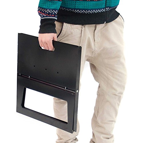 Klappgrill – Faltbarer Notebook BBQ Grill Klappbarer Holzkohle - 4