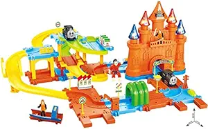 Webby Pirates 27 Train Set with Upper and Lower Level Track, Multi Color