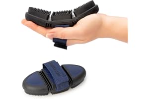 ‎ANIMALON Animalon Kurzhaar-Striegel für Hunde| Fellwechsel-Helfer beim Hund | Striegel für Hunde mit Kurzhaar | innovative Hundebürste für schonende Fellpflege (Striegel klein, Blau)