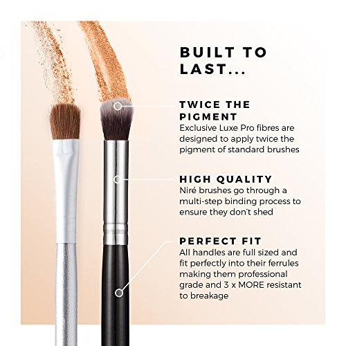 Niré Beauty Makeup Brush Set 12 essential makeup brushes for real