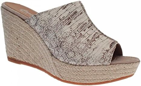 Castell Slip On Skin Print High Wedge