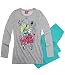 Produktbild Monster High süßer Mädchen Schlafanzug 2-Teiler Schlafanzug Pyjama lang 3 Motive, Farbe:melange grau/türkis;Größe:128