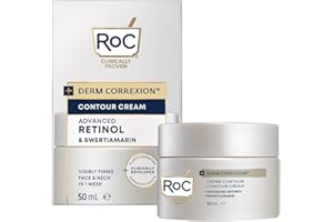 RoC Derm Correxion Contour Cream | Firming Moisturiser for Face & Neck with Retinol | 50 ml