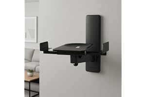 RO&CO BT77 Black Paire de Supports muraux pour Haut-Parleur c/Noir