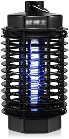 WXHNFHL Mosquito Traps Electronic Mosquito killer Electric Shock Mosquito Lamp Indoor UV Light Source 360° Trapping Wall Hanging Fence Protection Mute Physical Radiation-free Black ABS 12.4*23.5cm